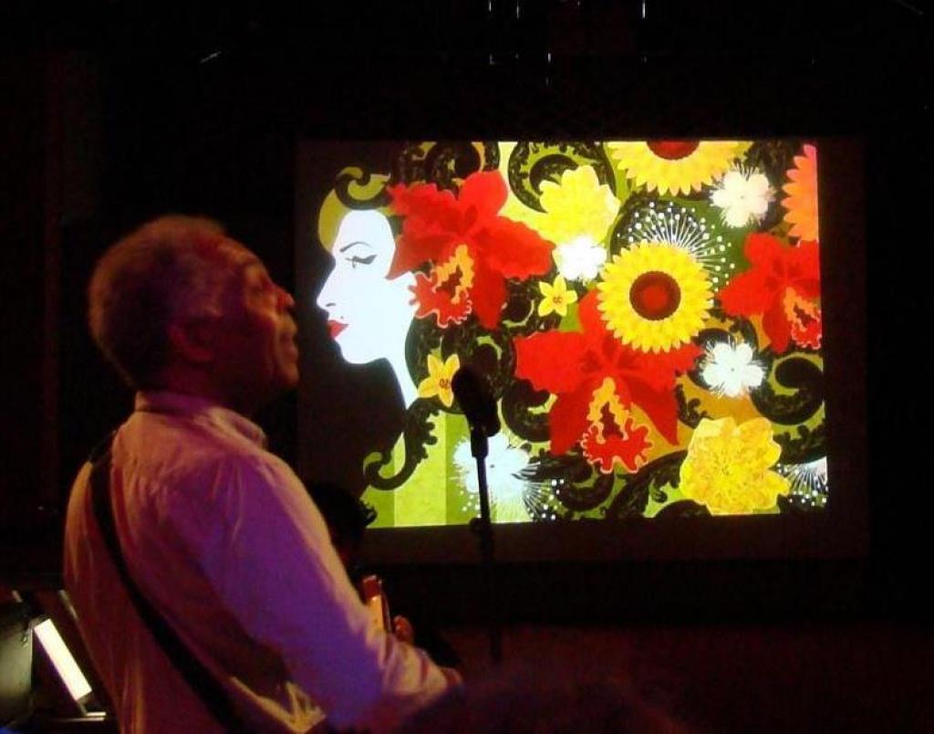 Exposição durante show Tono - Gilberto Gil. Espaço Tom Jobim - Rio de Janeiro - RJ